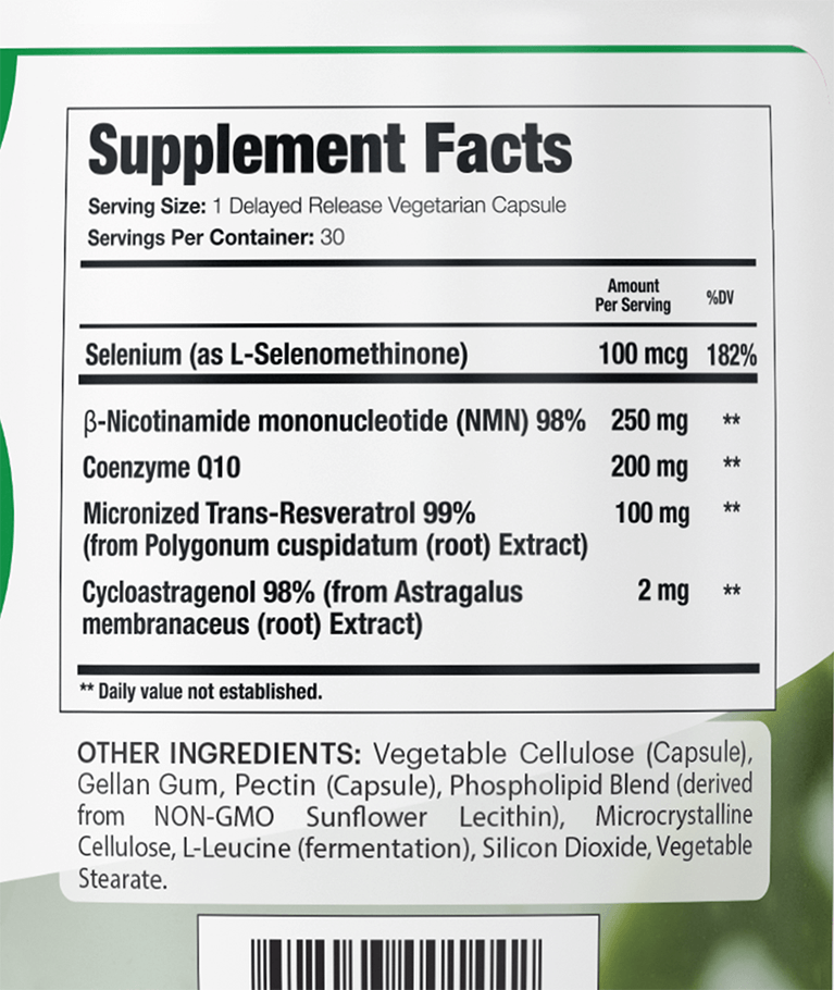 Longevity+ Supplemental Facts